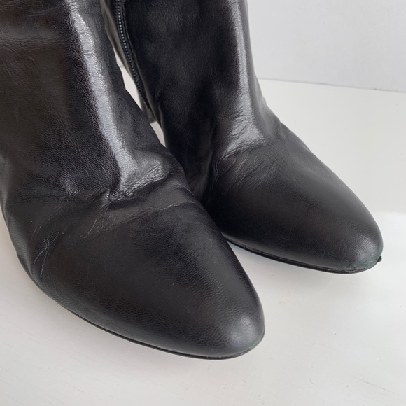Enzo Angiolini EAKNIT Black Leather Boots 10.5M - Picture 7 of 8